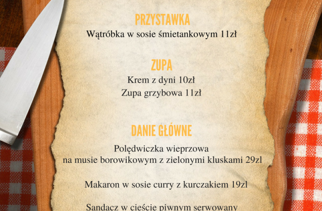 Warto wiedzieć: Menu jesienne