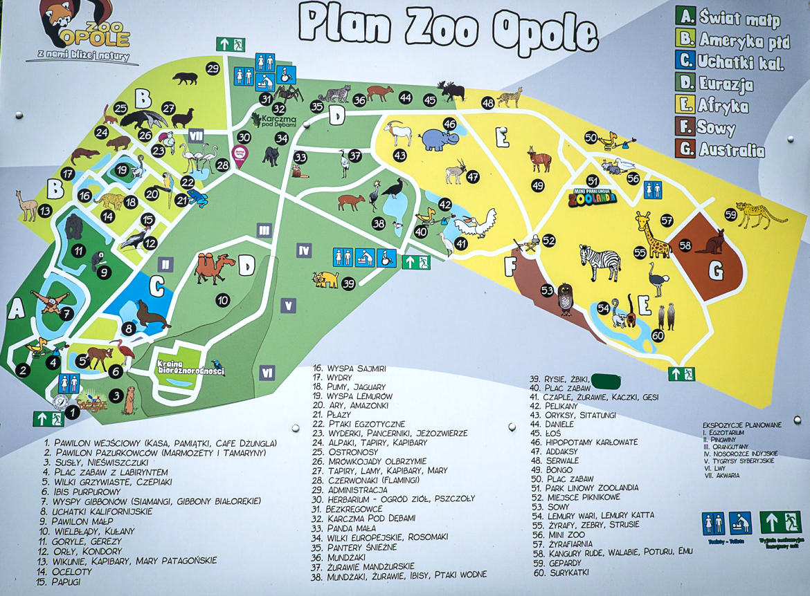 mapa zoo opole